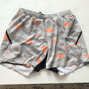 Men’s lululemon running shorts. Size M/L.